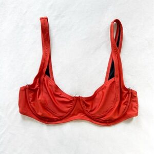 Somerfield Swim Muted Red Underwire Bikini Top - Medium